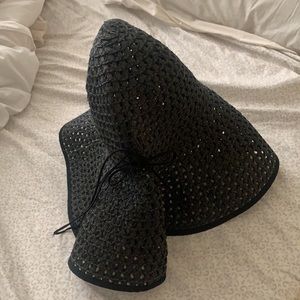 Summer Sun Protection Rolled Up Straw Hat